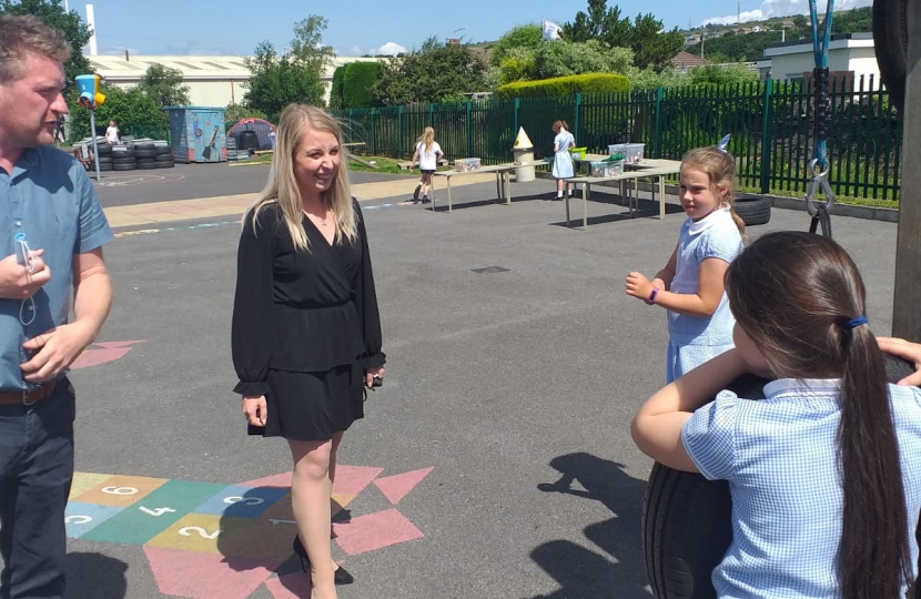 Sara asked the pupils what they thought about their new playground