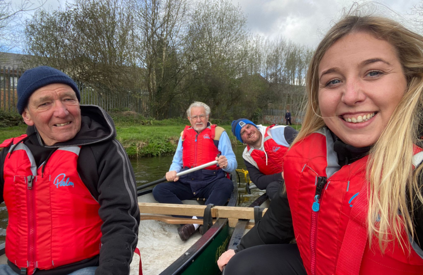 Sara on the Leeds-Liverpool canal 