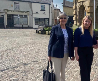 Carole Haythornthwaite with Sara Britcliffe in Great Harwood